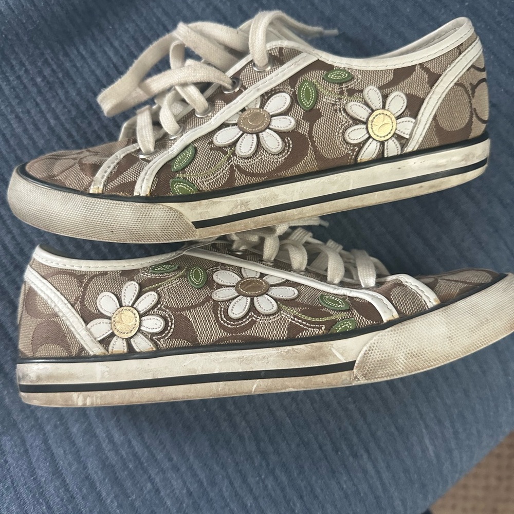 COACH Floral Canvas Sneakers